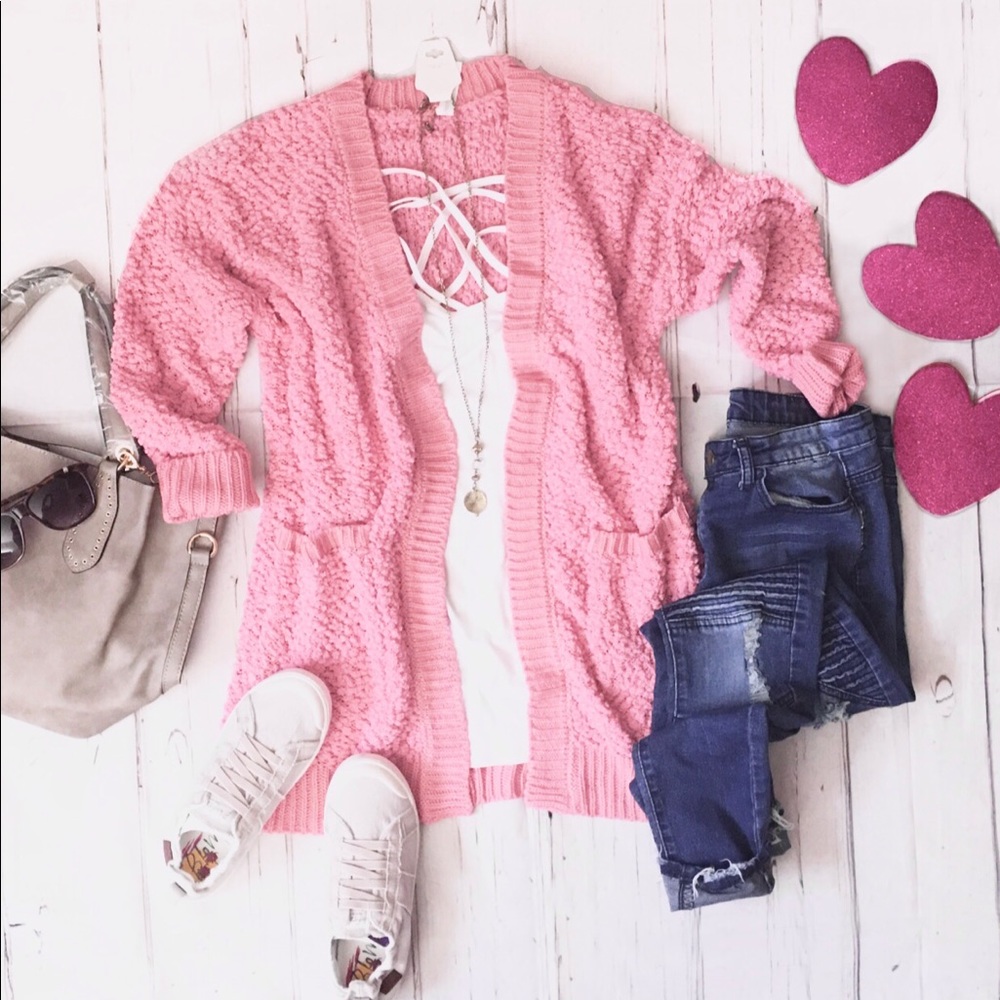 Popcorn cardigan